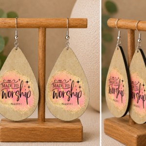 Made to Worship Christian Teardrop Earrings