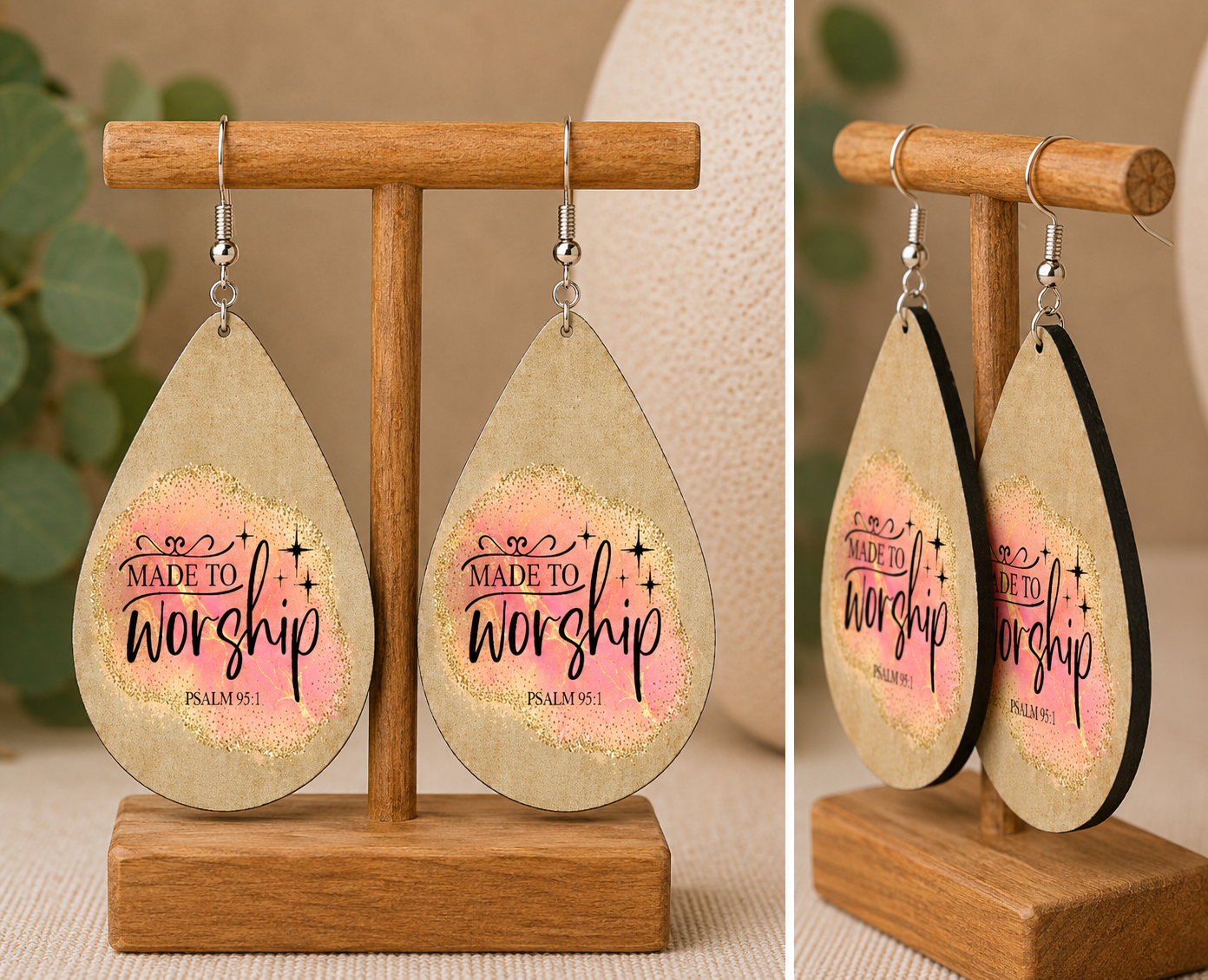 Made to Worship Christian Teardrop Earrings