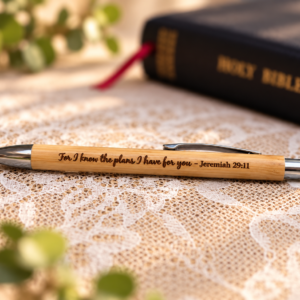 Bamboo Pen with Stylus – “For I know the plans"
