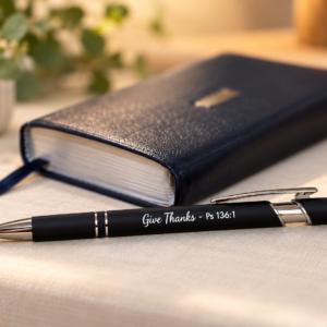 Soft Touch Pen with Stylus – “Give Thanks"