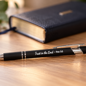 Soft Touch Pen with Stylus – “Trust in the Lord"