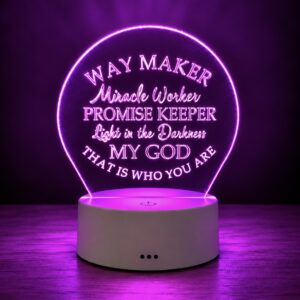 "Way Maker" LED Acrylic Lamp