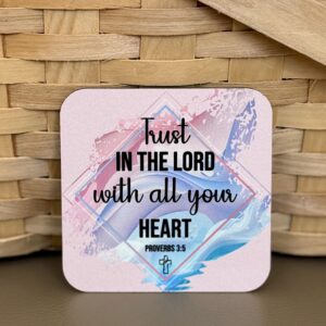 “Trust in the Lord with All Your Heart” Square Magnet