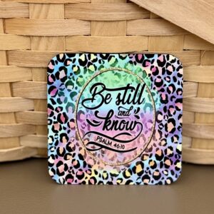 “Be Still and Know” Square Magnet