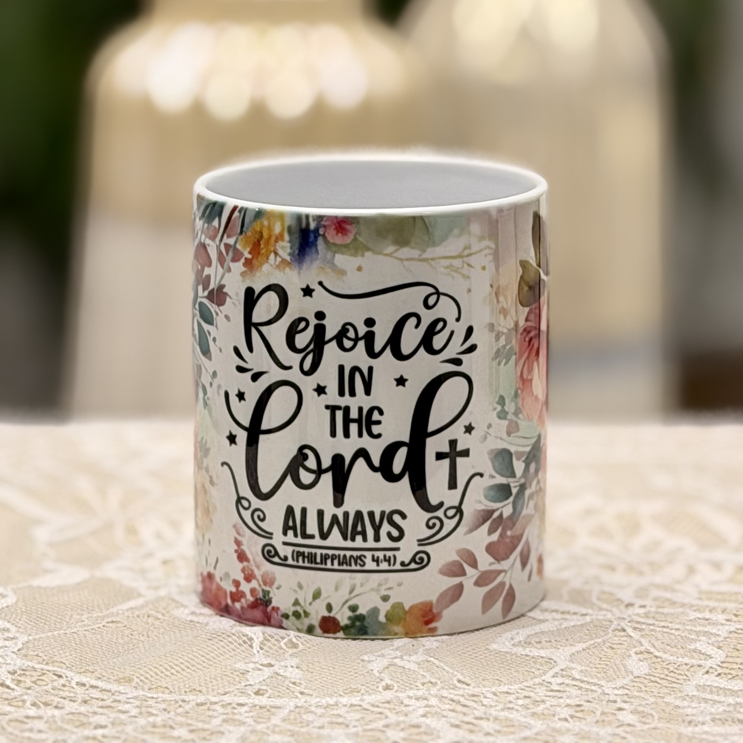 Rejoice In The Lord Mug