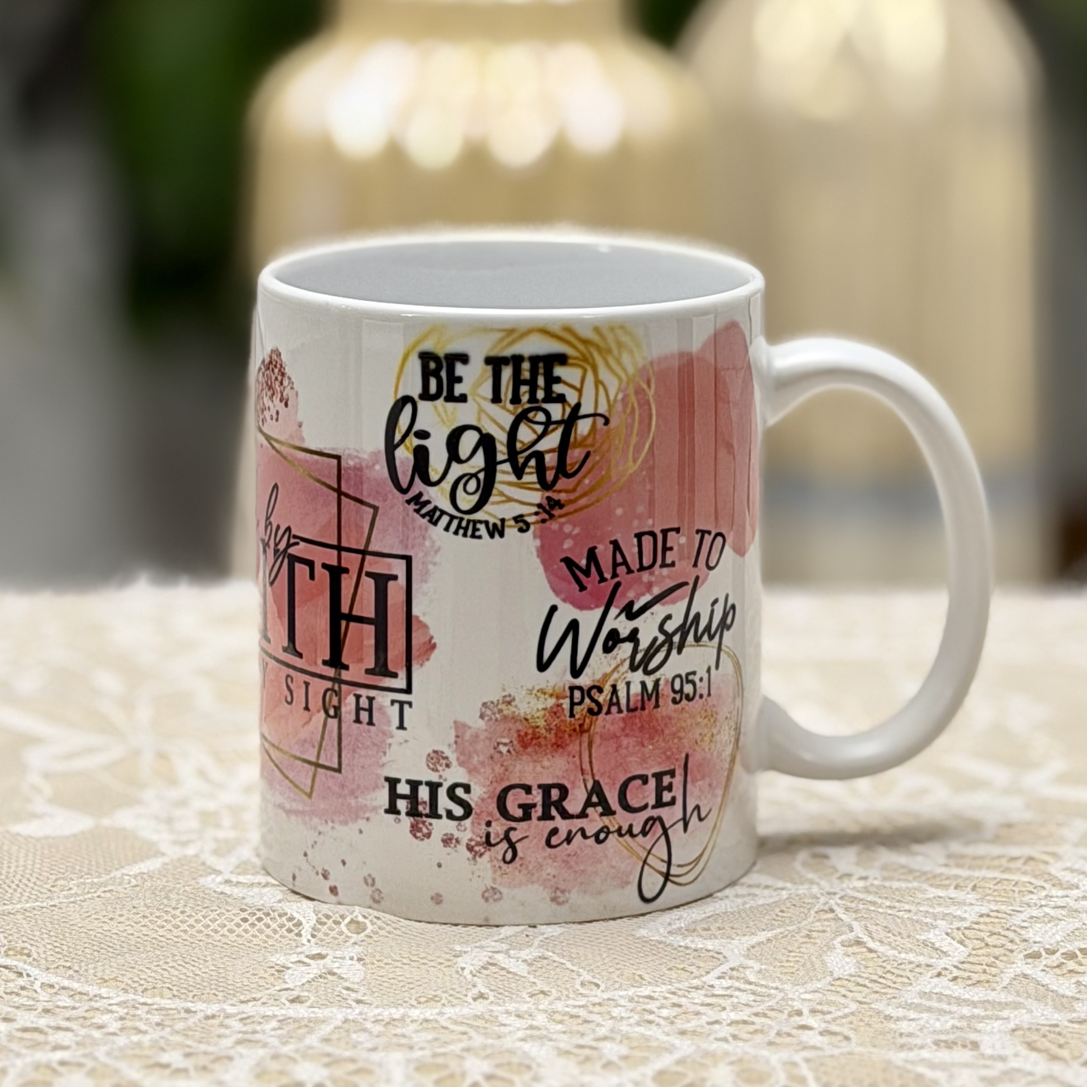 Walk By Faith, Not By Sight Mug - Image 3