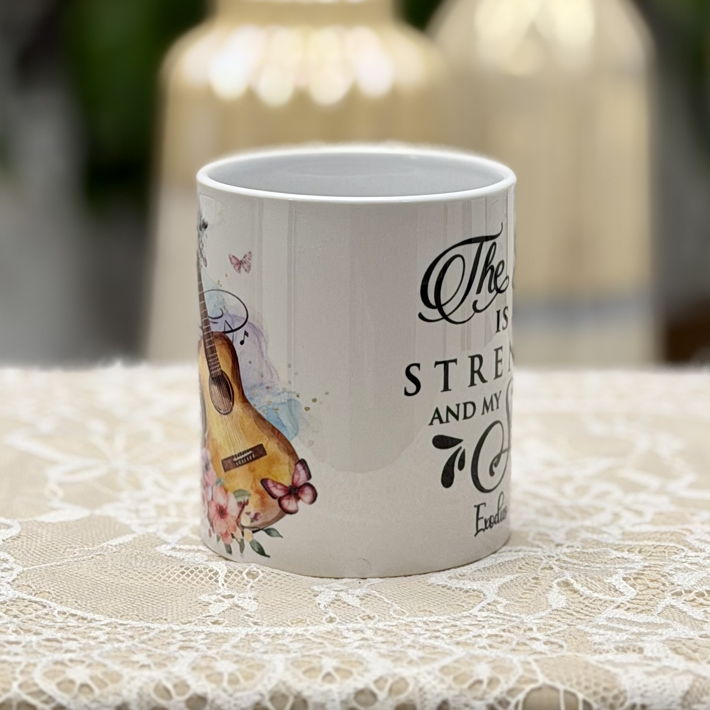 The Lord Is My Strength Mug - Image 3