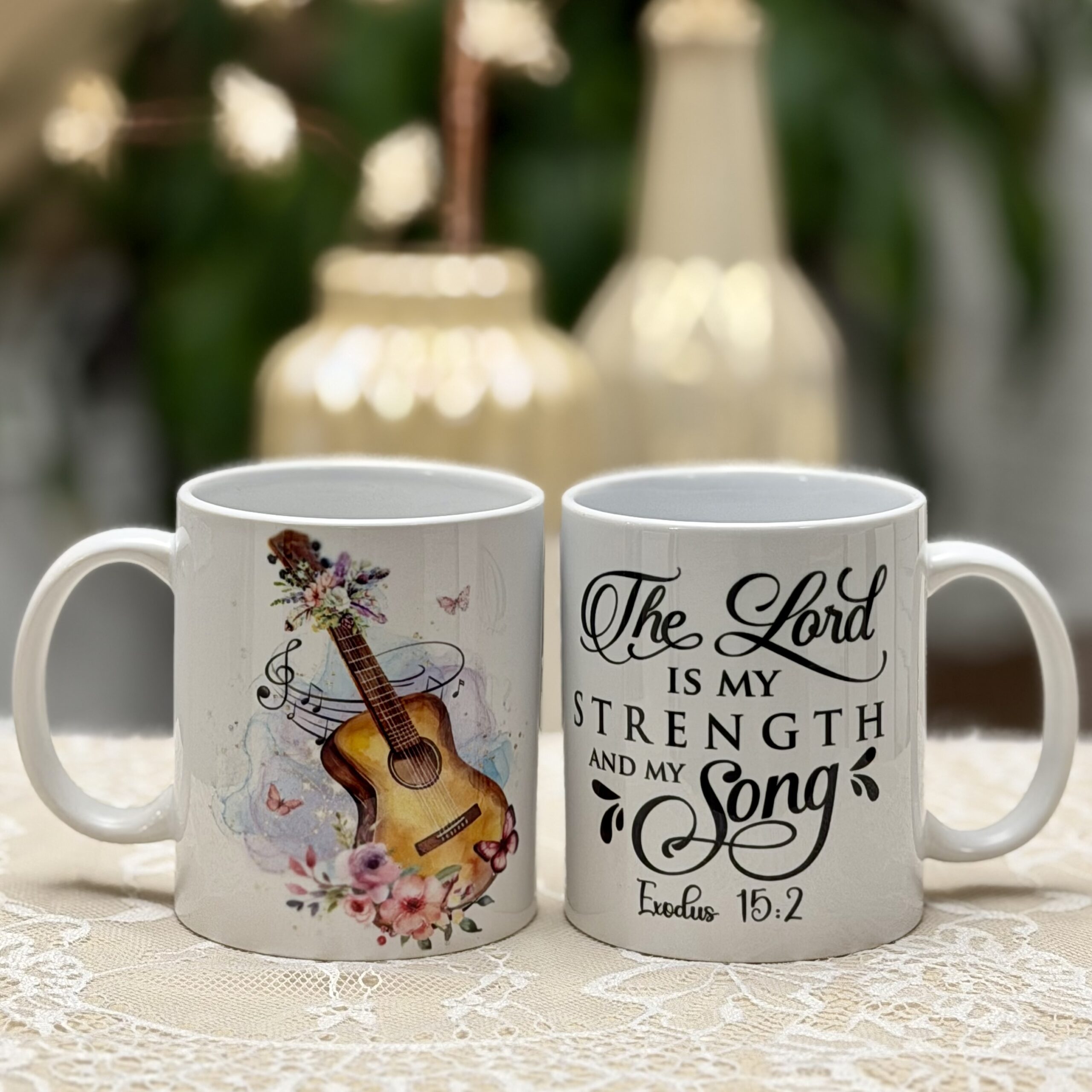 The Lord Is My Strength Mug - Image 4