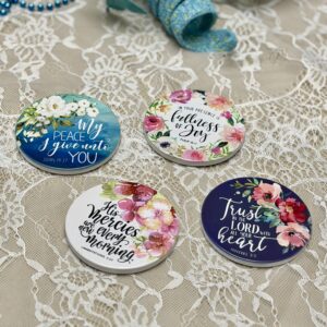 "Trust, Peace, Joy and His Mercies" Ceramic Coasters - Set of 4