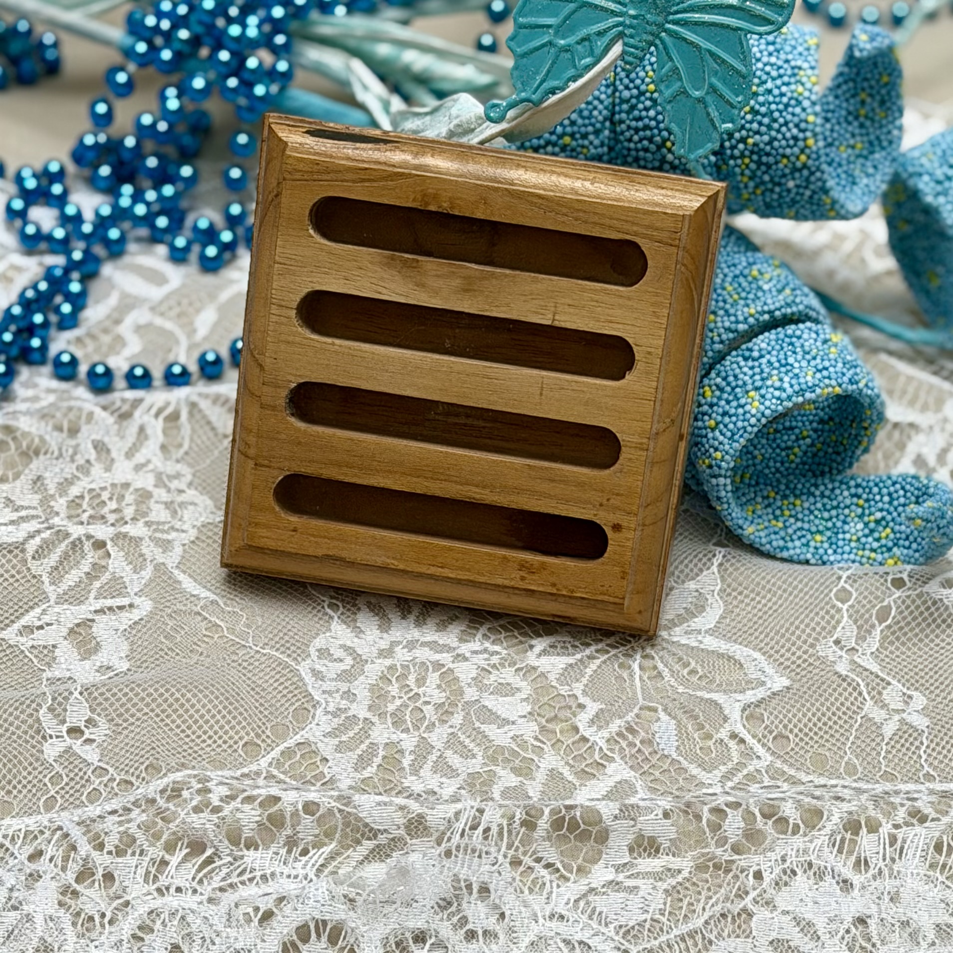 "Trust, Peace, Joy and His Mercies" Ceramic Coasters - Set of 4 - Image 6