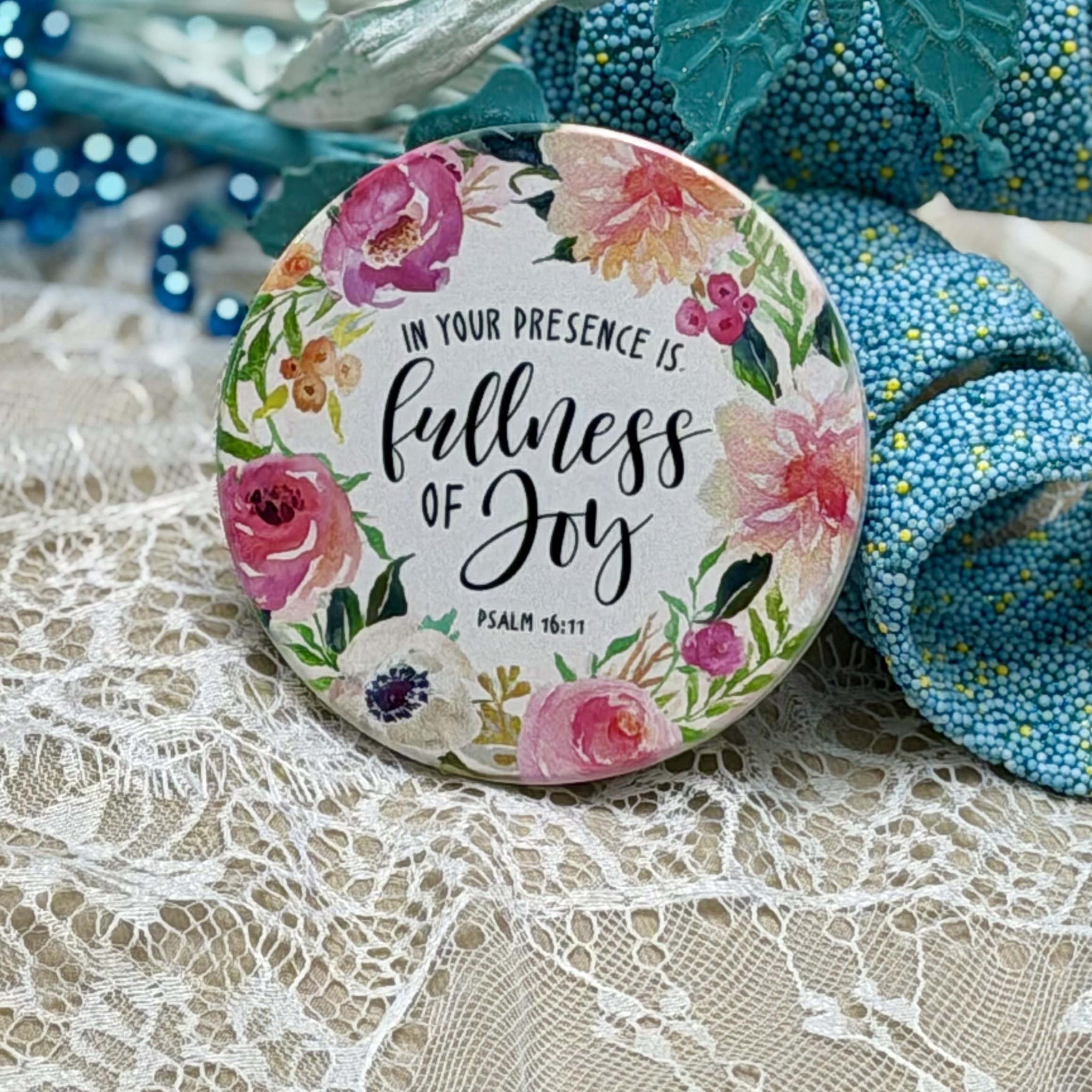 "Trust, Peace, Joy and His Mercies" Ceramic Coasters - Set of 4 - Image 5