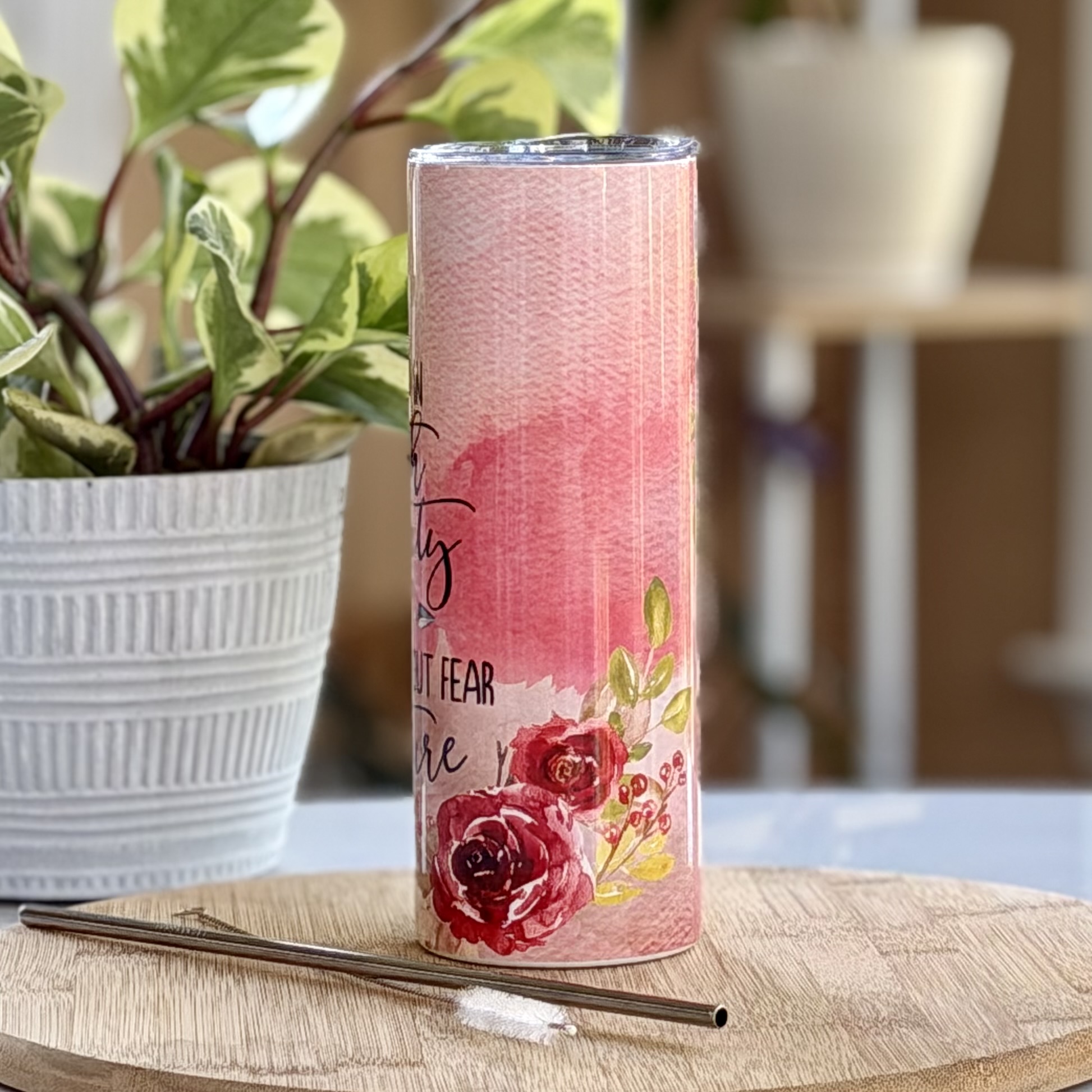 "Strength & Dignity - Proverbs 31:25" Tumbler - Image 2