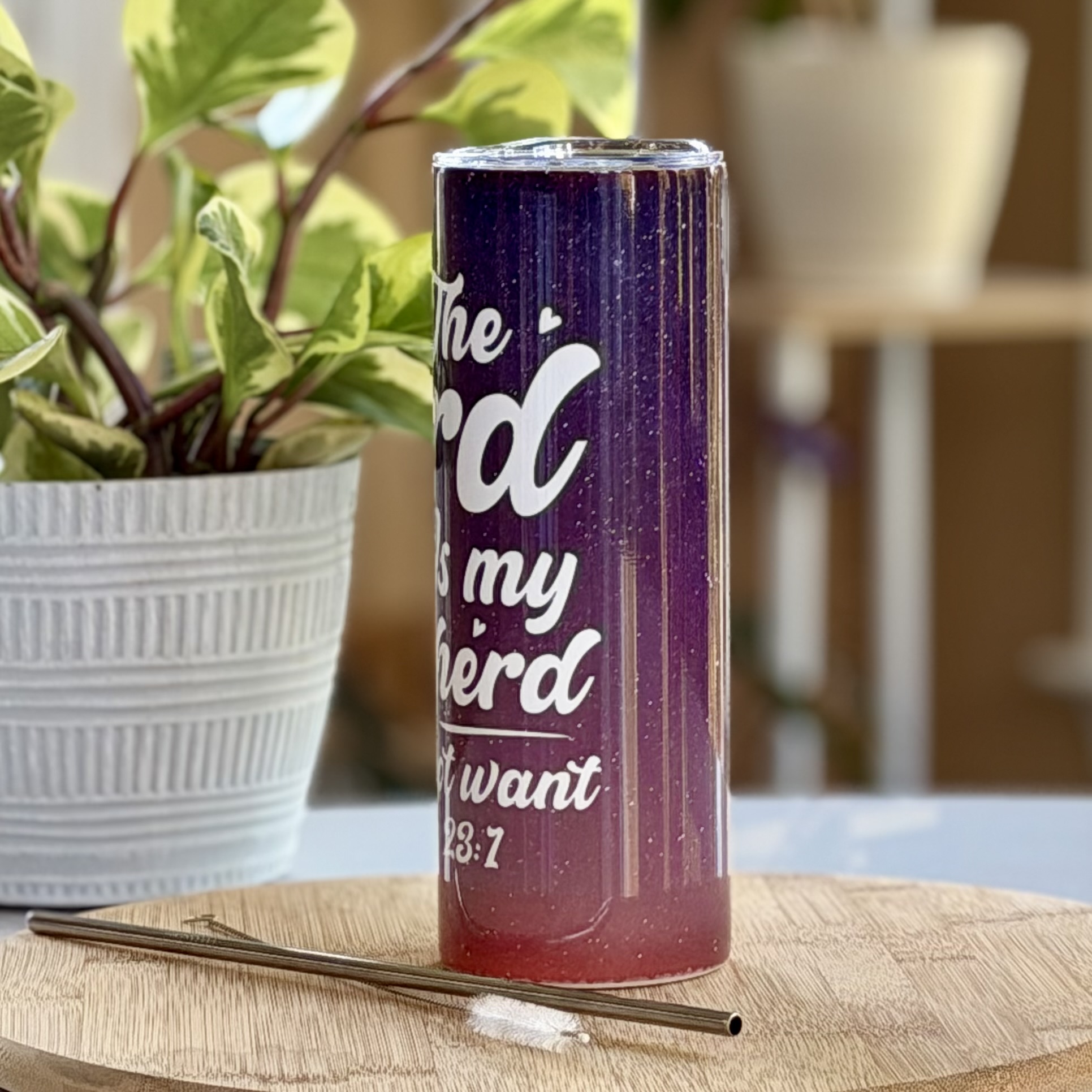 "The Lord Is My Shepherd" Tumbler - Image 2