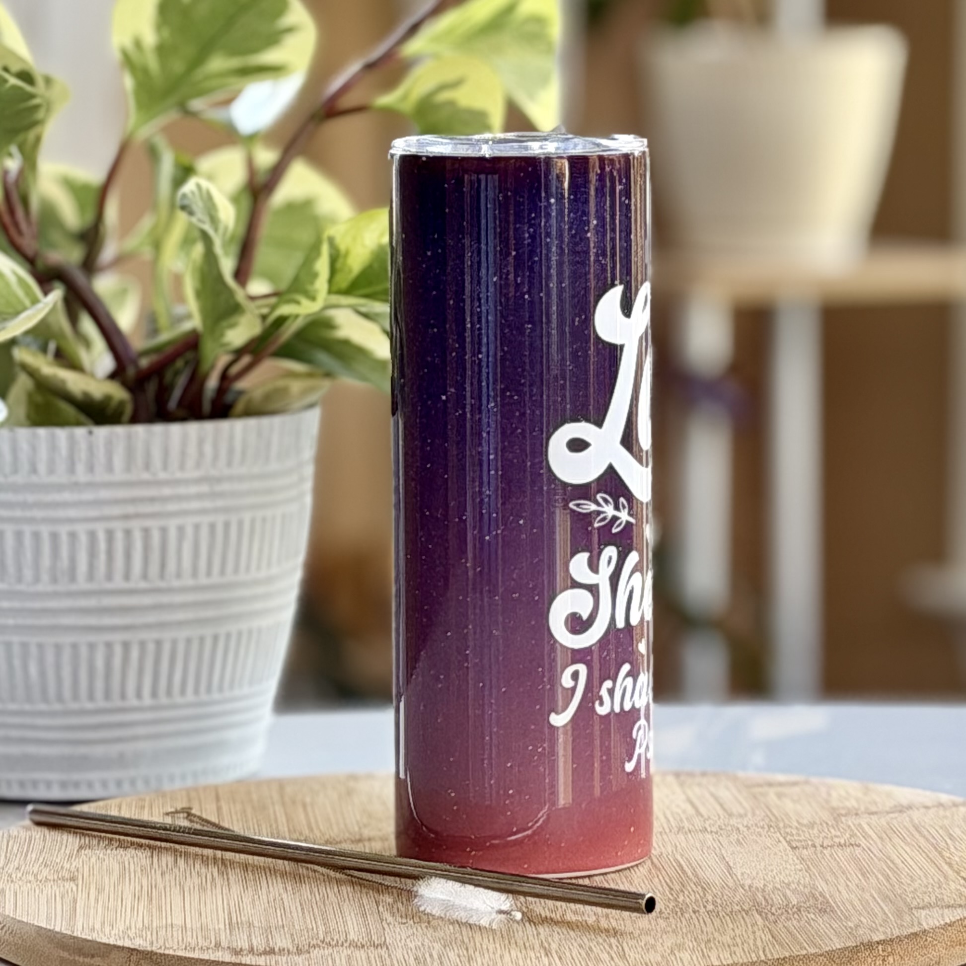 "The Lord Is My Shepherd" Tumbler - Image 4