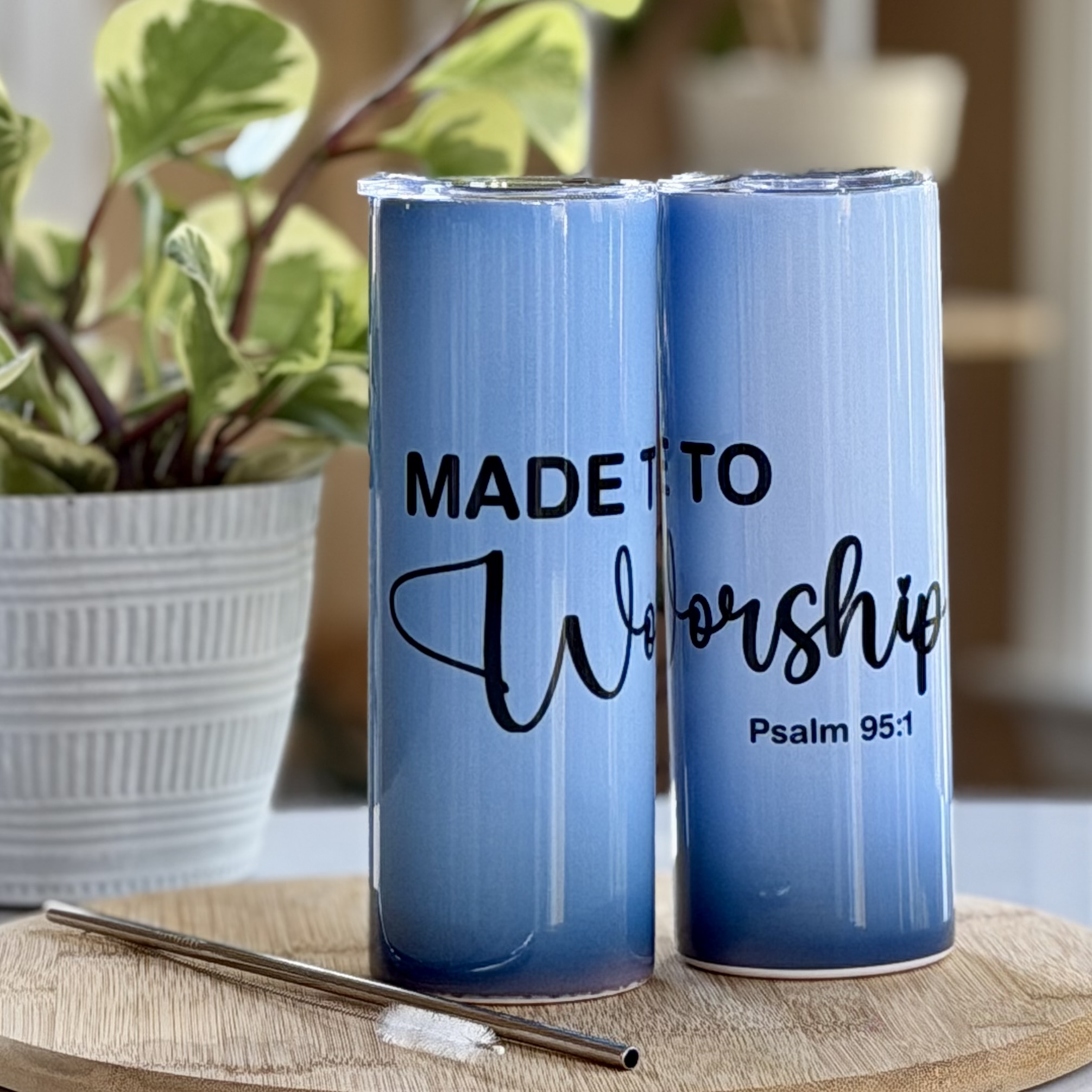 "Made To Worship" Tumbler - Image 5