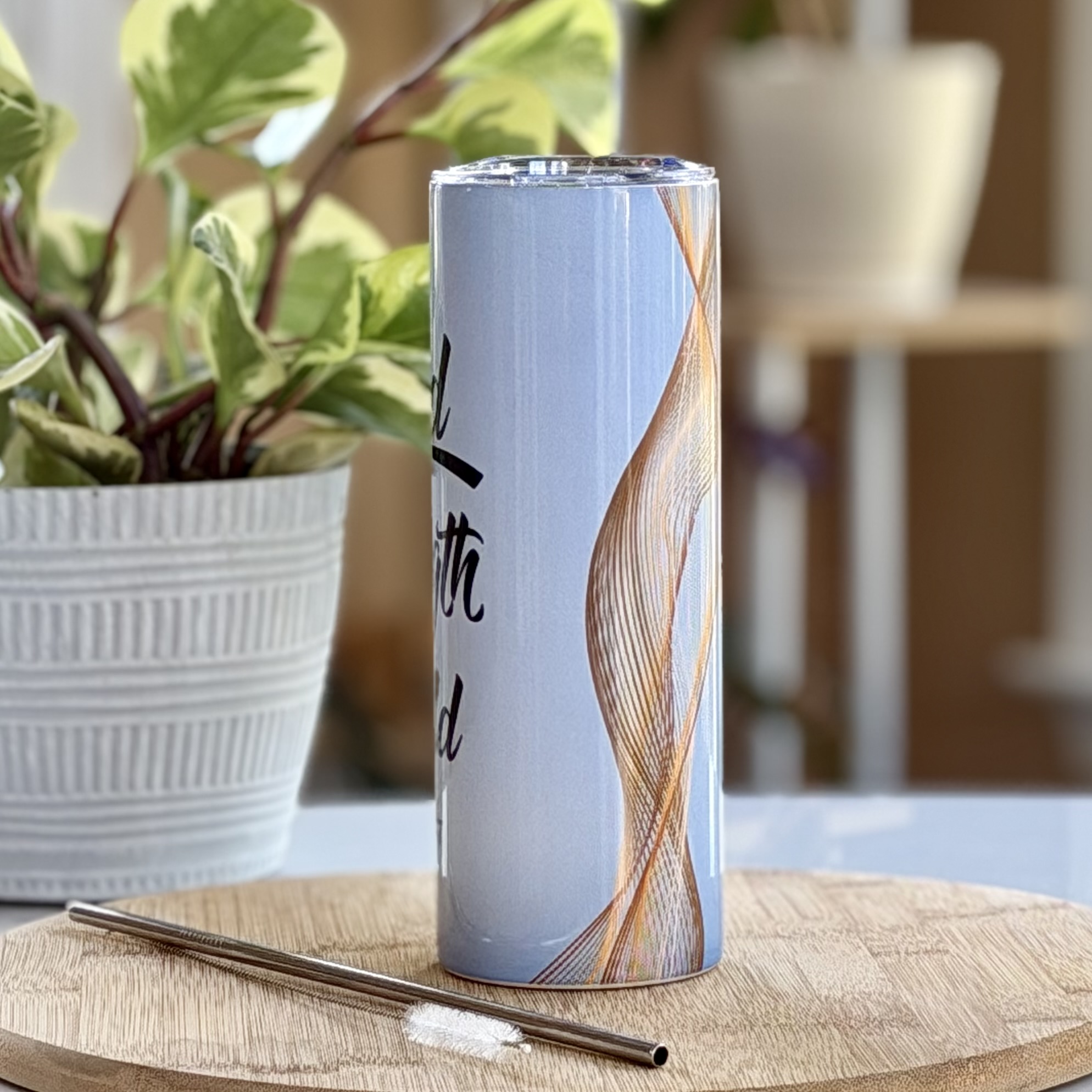“The Lord Is My Strength and My Shield” Tumbler - Image 2