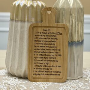 “Psalm 121 – My Help Comes from the Lord” Rectangle Mini Charcuterie Board
