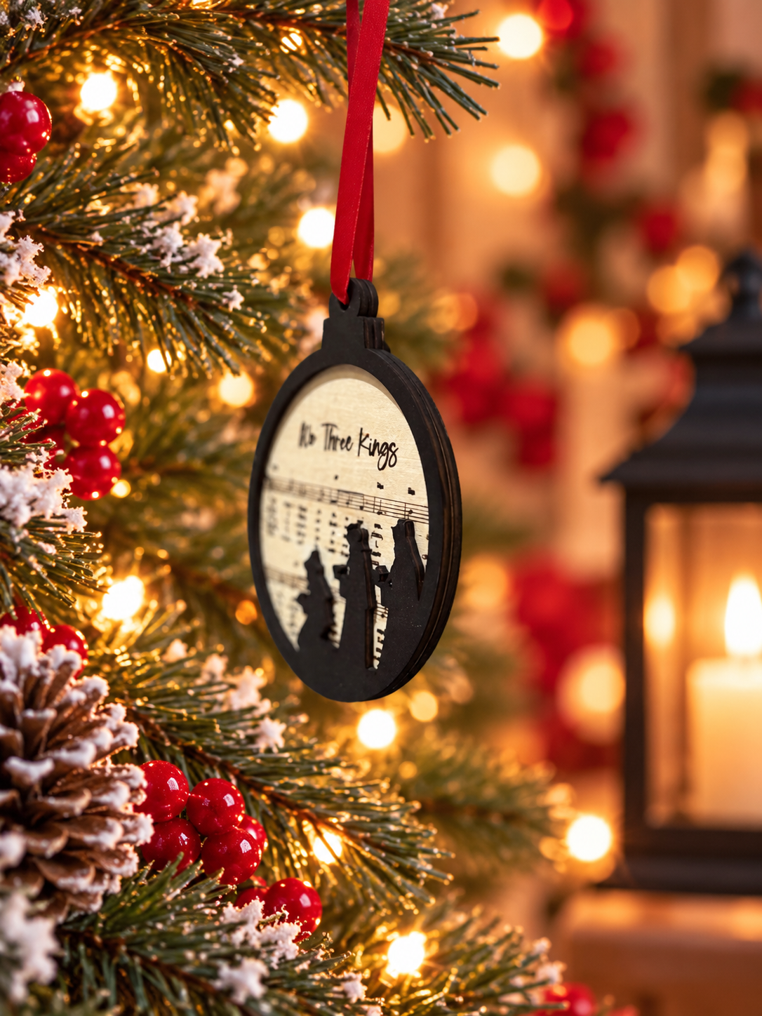 "We Three Kings" Double-Layer Basswood Christmas Ornament - Image 2